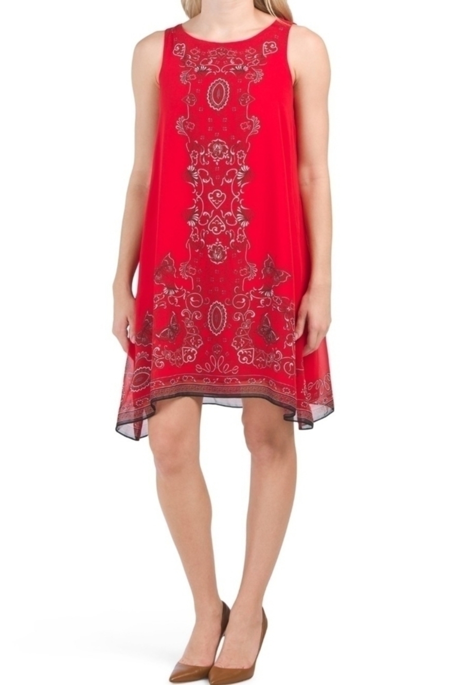 𝅺Max Studio Paisley Print Sleeveless Dress